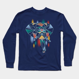 Polygonal Elephant Long Sleeve T-Shirt